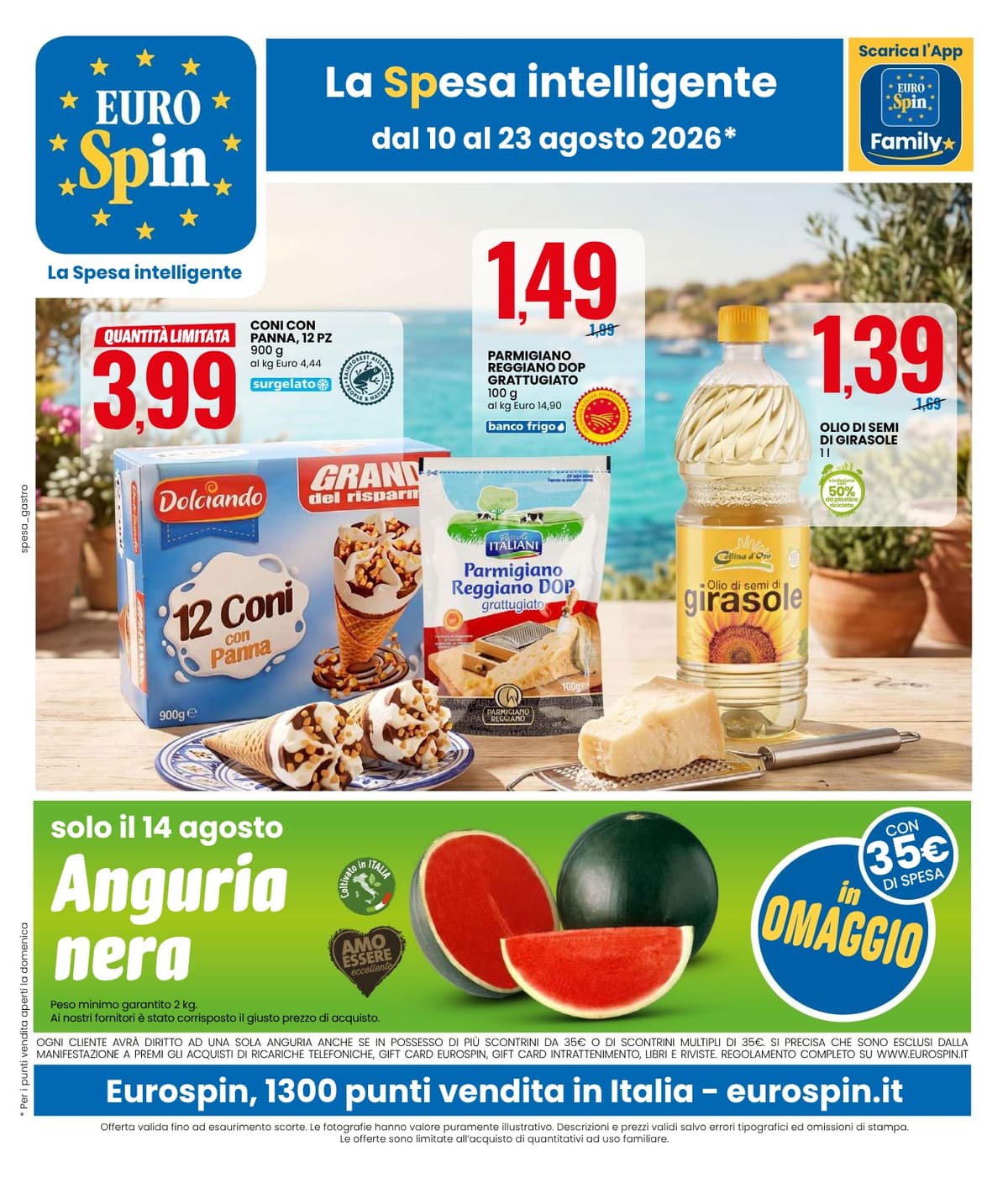 Pagina 1. del volantino Eurospin - La Spesa Intelligente dal 23/08/2026