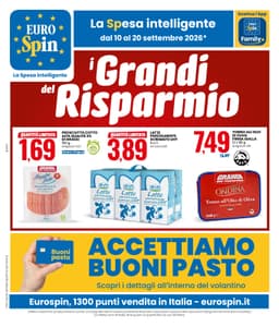 Pagina 1 del volantino Eurospin GRANDI DEL RISPARMIO