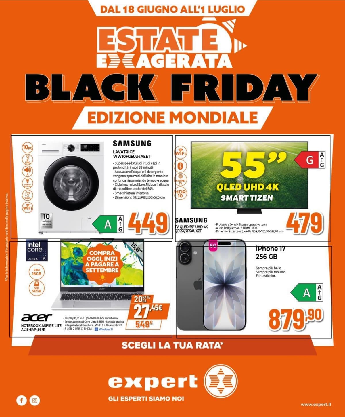 Pagina 1. del volantino Expert - Black Friday Edizione Mondiale