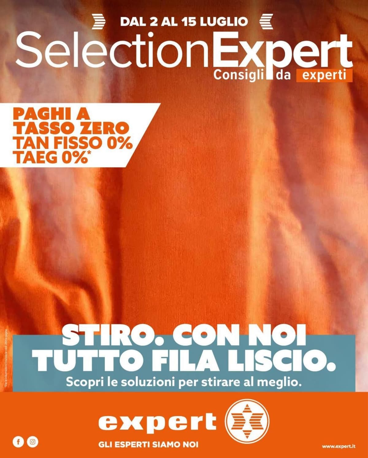 Pagina 1. del volantino Expert - Selection: stiro. con noi tutto fila liscio dal 14/07/2026