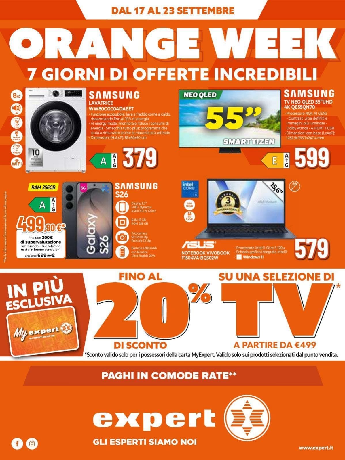 Expert katalog 7 Giorni Di Offerte Incredibili, 17/09/2026 – 23/09/2026