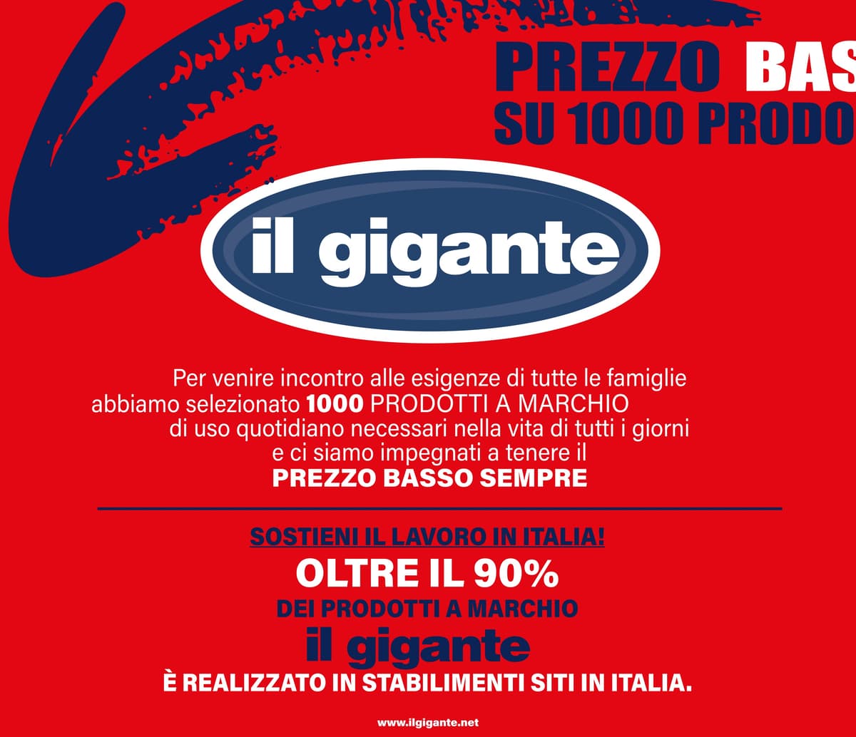 Pagina 2. del volantino Il Gigante - Prezzo basso sempre dal 14/07/2026