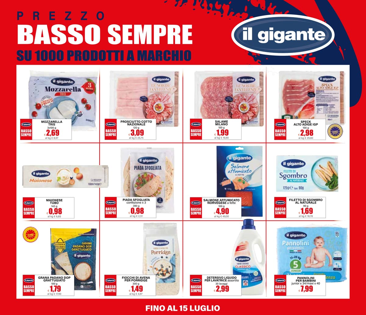 Pagina 7. del volantino Il Gigante - Prezzo basso sempre