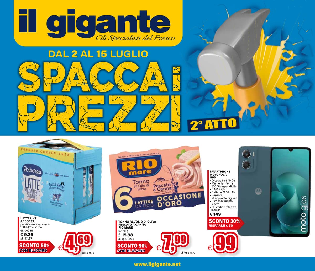 Pagina 1. del volantino Il Gigante - Spacca Prezzo - Secondo atto