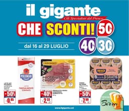 Pagina 1 del volantino Il Gigante Sconti 30% 40% 50%