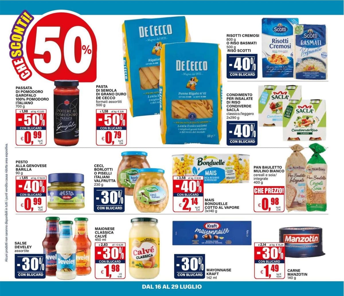 Pagina 2. del volantino Il Gigante - Sconti 30% 40% 50% dal 28/07/2026