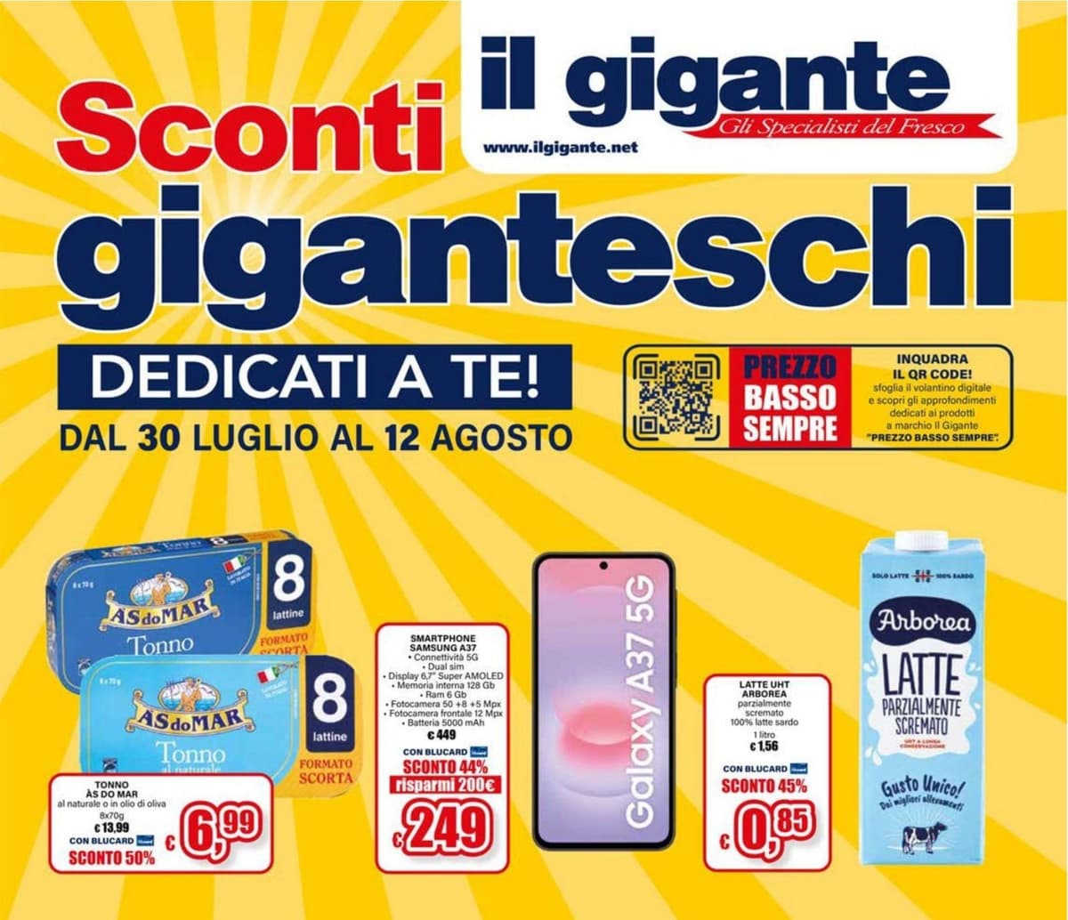 Pagina 1. del volantino Il Gigante - Sconti Giganteschi dal 23/08/2026