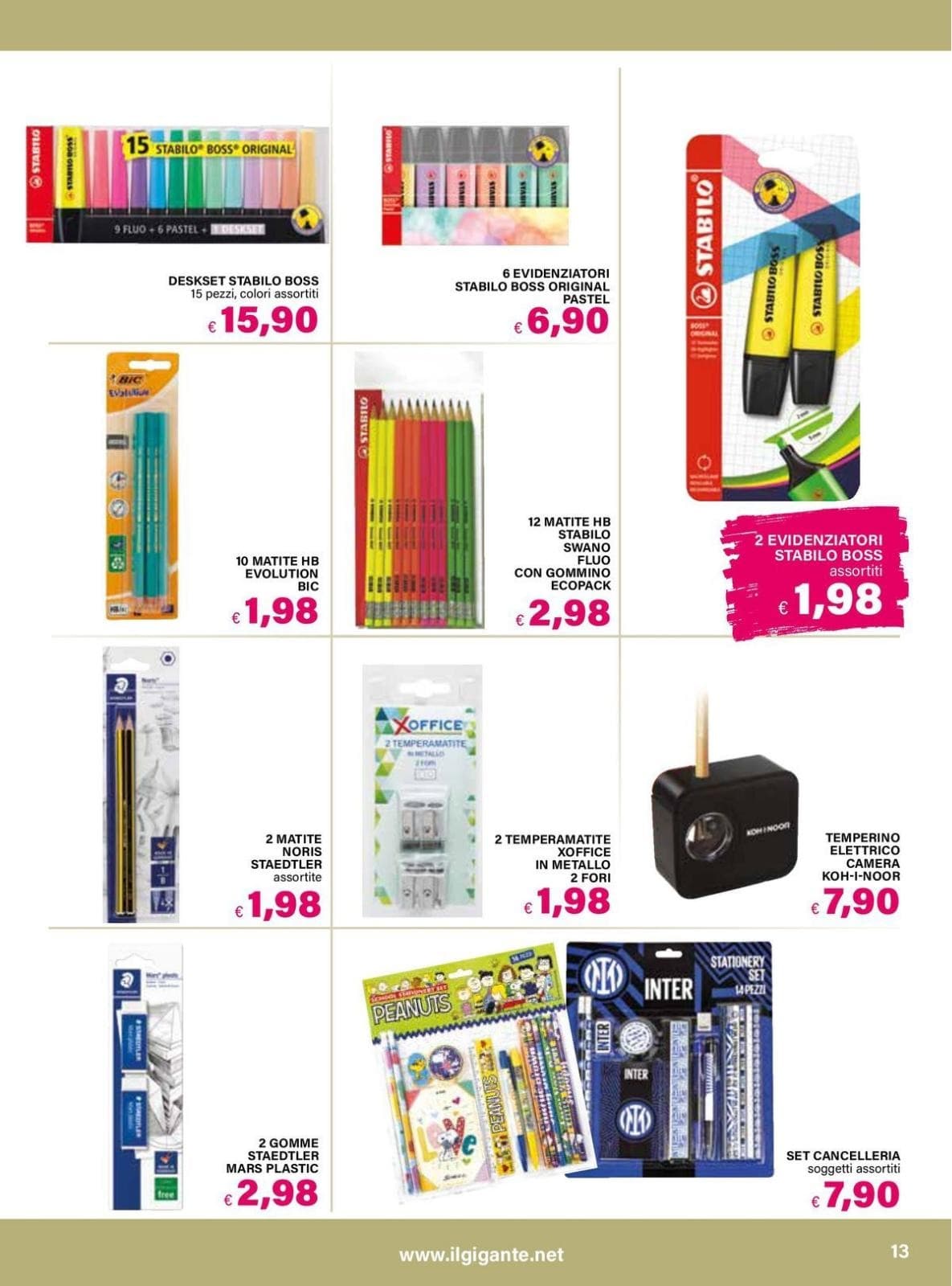 Pagina 13. del volantino Il Gigante - Catalogo Scuola dal 23/08/2026