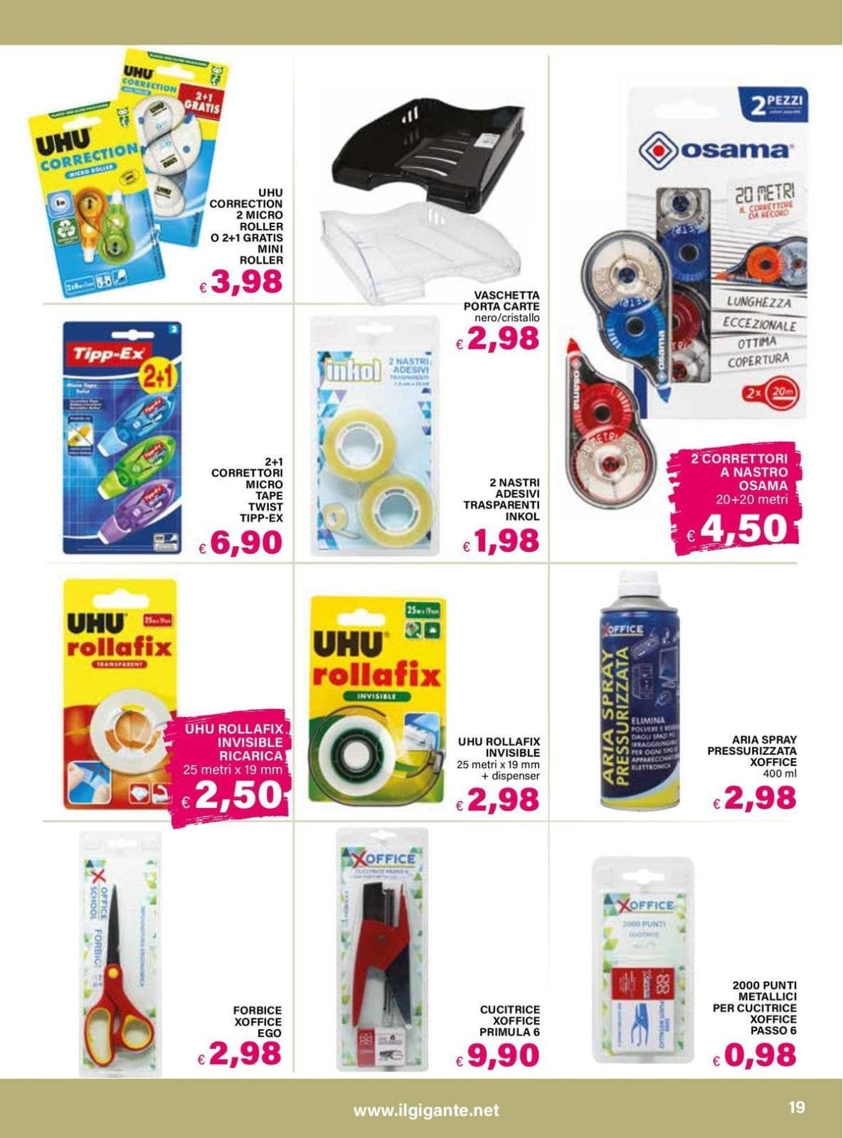 Pagina 19. del volantino Il Gigante - Catalogo Scuola dal 23/08/2026