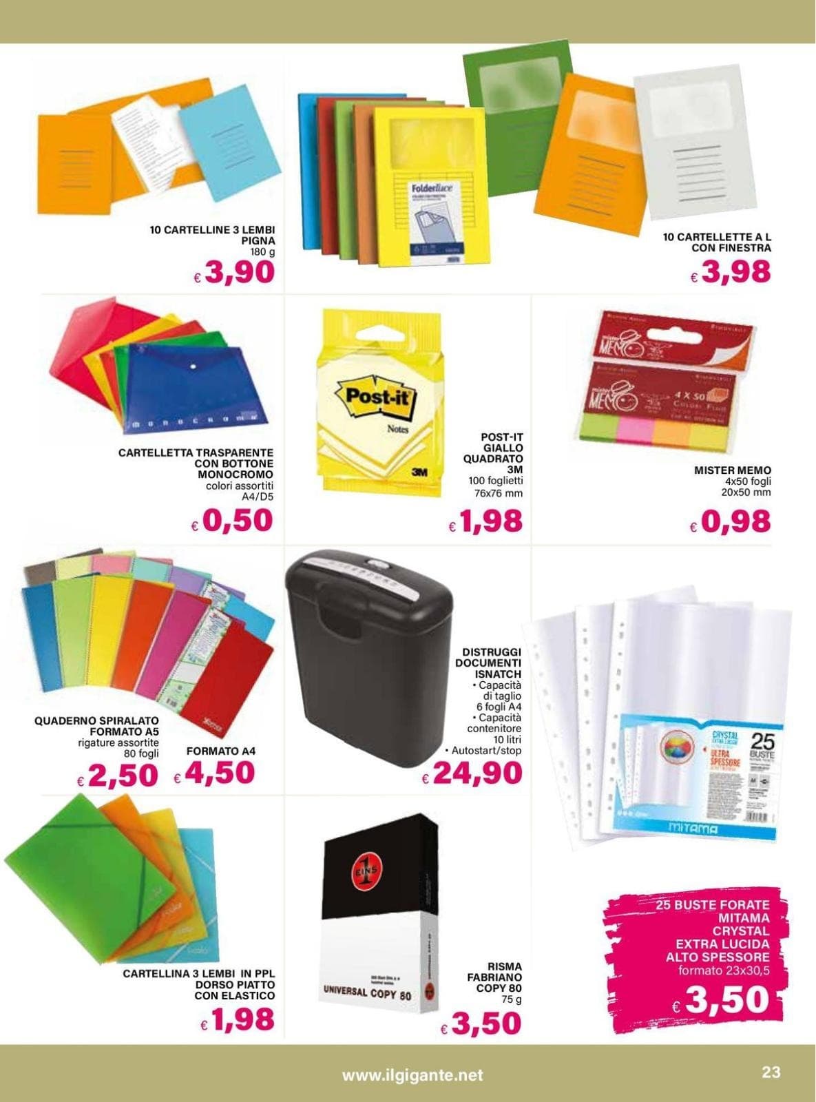 Pagina 23. del volantino Il Gigante - Catalogo Scuola dal 23/08/2026