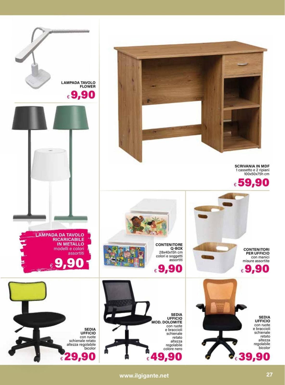 Pagina 27. del volantino Il Gigante - Catalogo Scuola