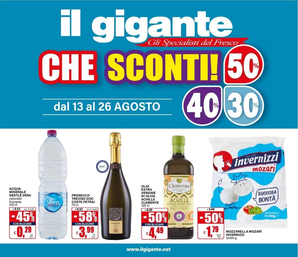 Pagina 1. del volantino Il Gigante - Sconti 30% 40% 50%