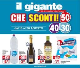 Pagina 1 del volantino Il Gigante Sconti 30% 40% 50%