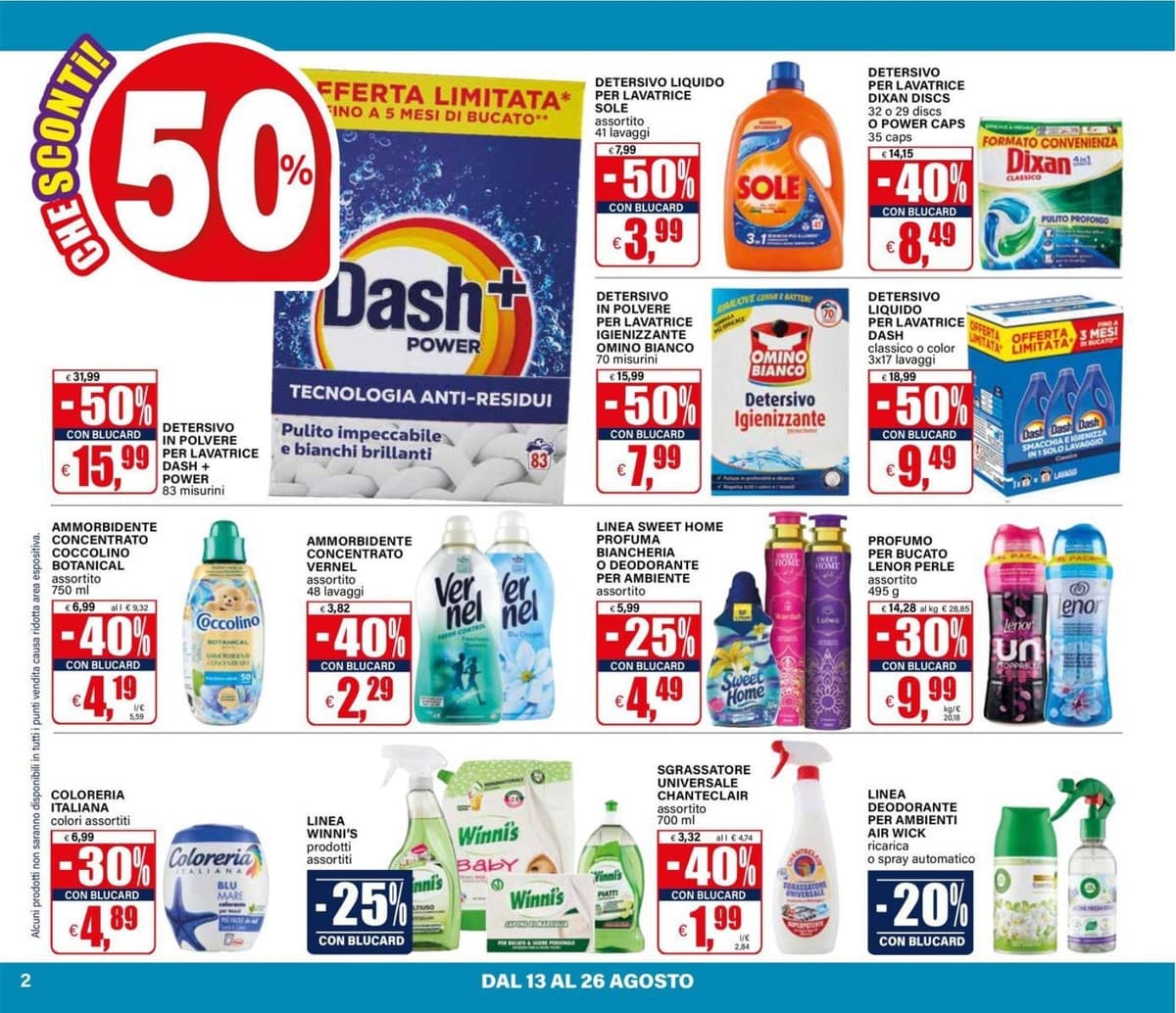Pagina 2. del volantino Il Gigante - Sconti 30% 40% 50%