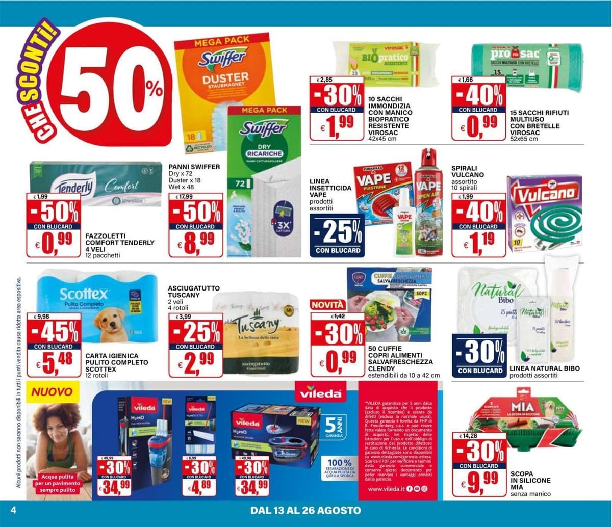 Pagina 4. del volantino Il Gigante - Sconti 30% 40% 50% dal 23/08/2026