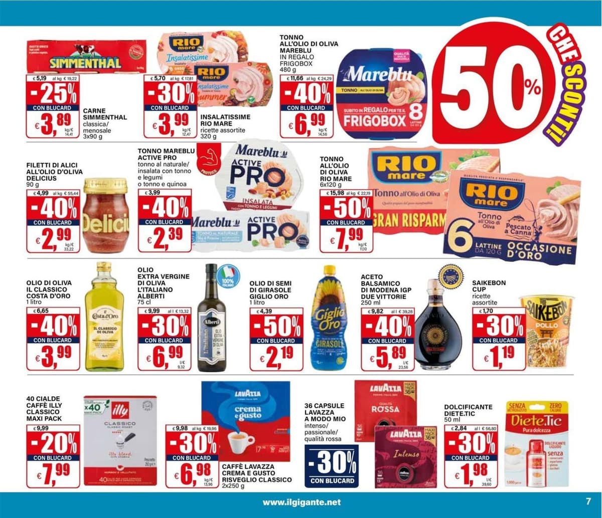 Pagina 7. del volantino Il Gigante - Sconti 30% 40% 50% dal 23/08/2026