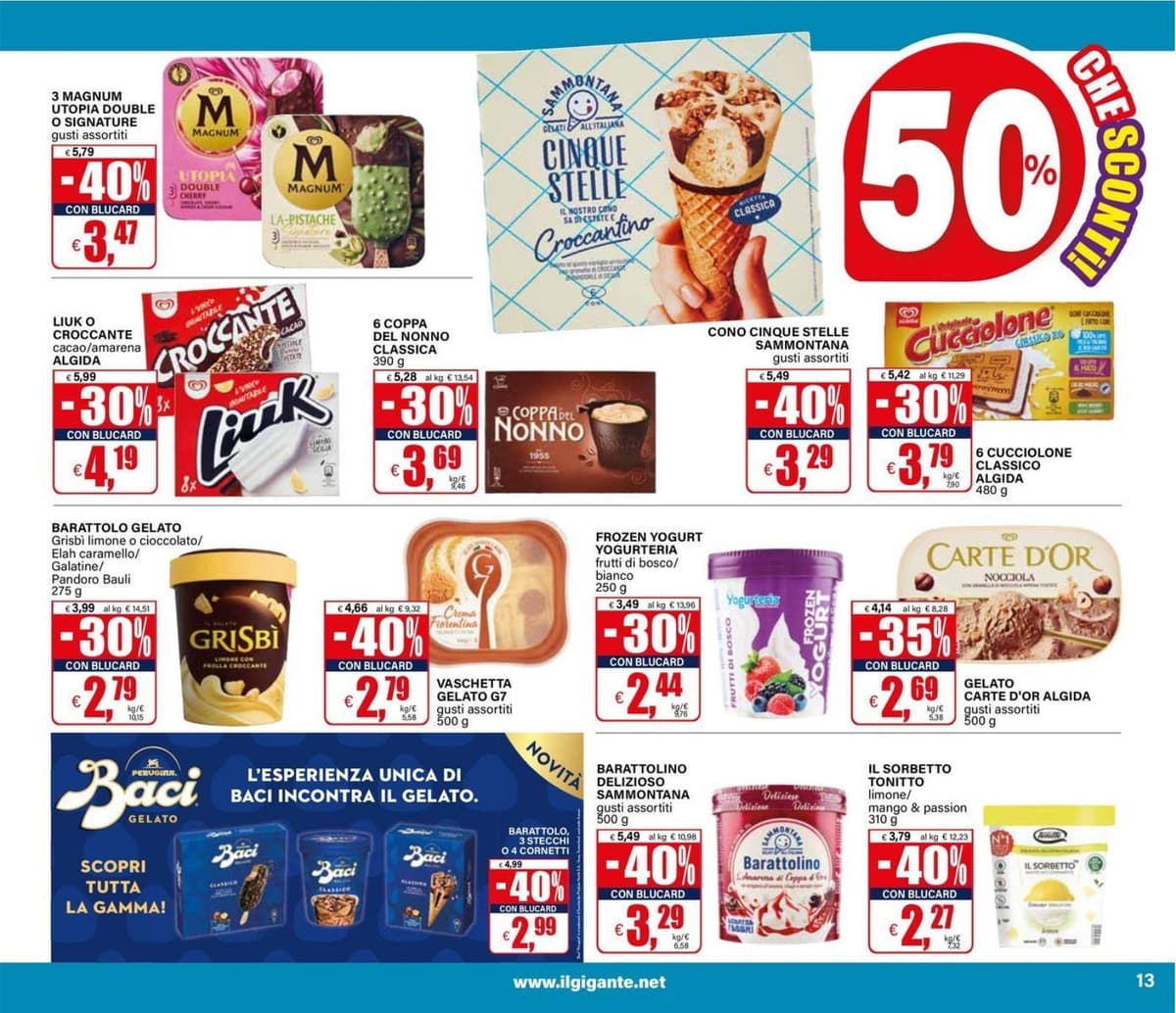 Pagina 13. del volantino Il Gigante - Sconti 30% 40% 50% dal 23/08/2026