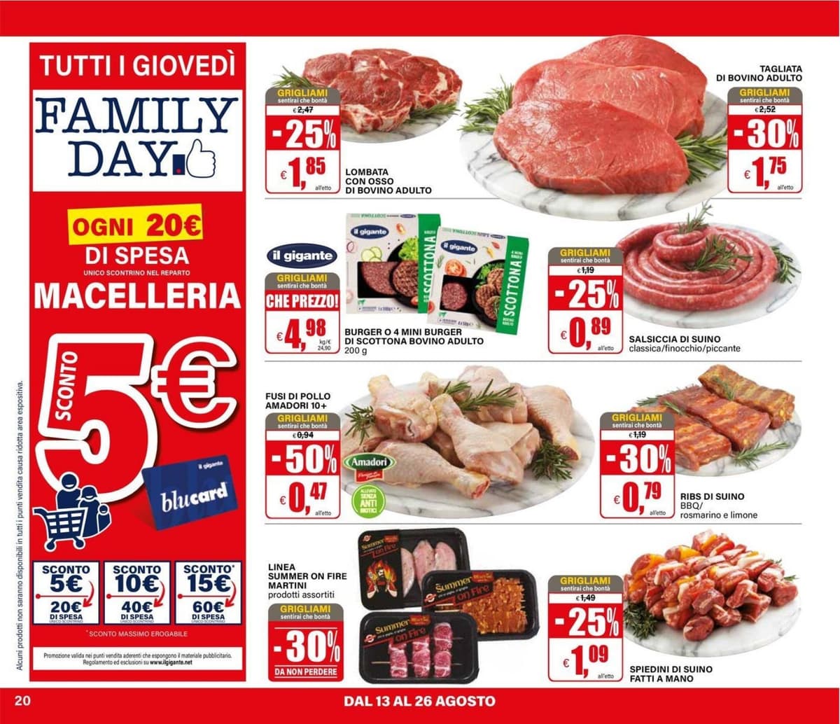 Pagina 20. del volantino Il Gigante - Sconti 30% 40% 50% dal 23/08/2026