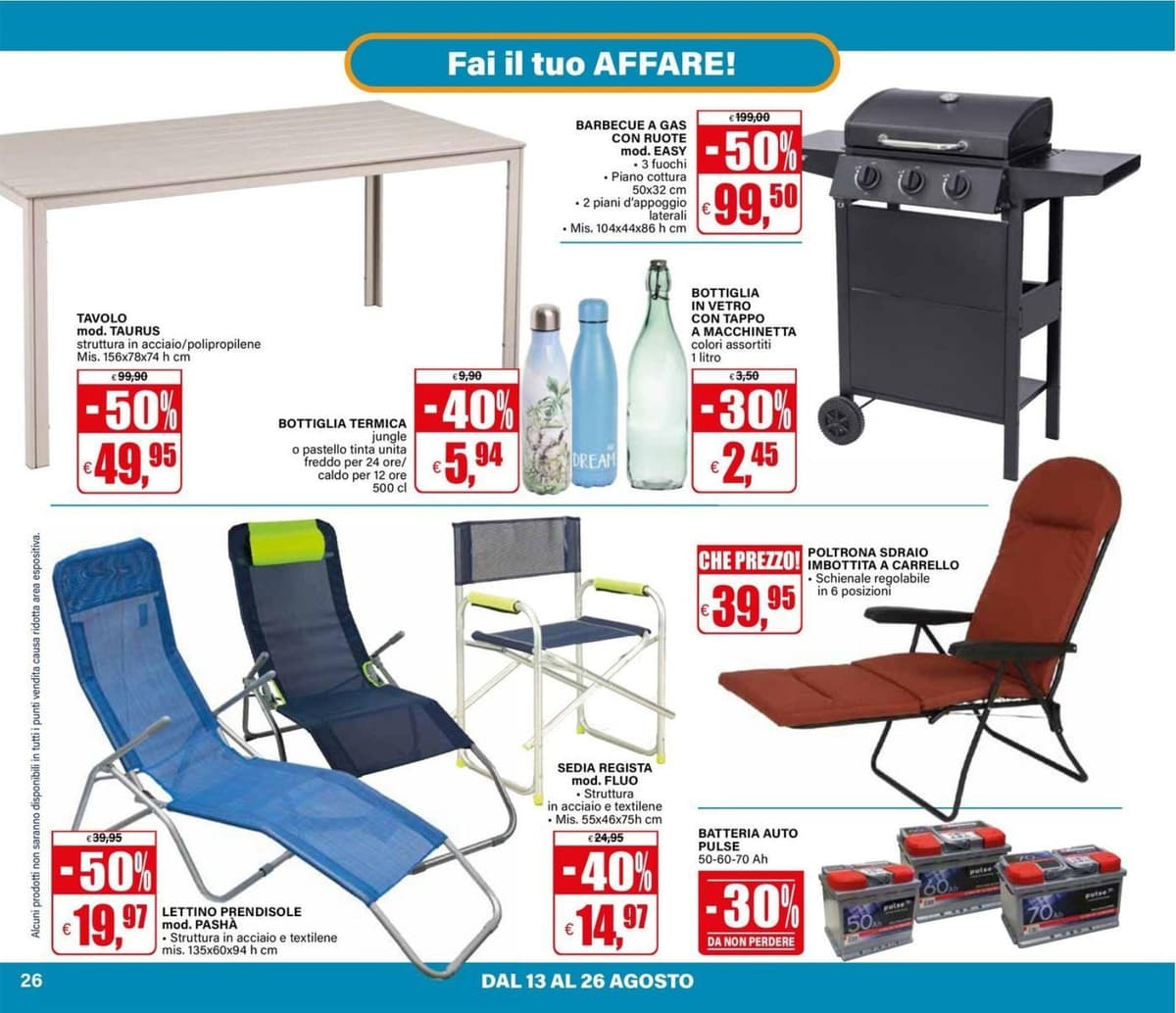 Pagina 26. del volantino Il Gigante - Sconti 30% 40% 50% dal 23/08/2026