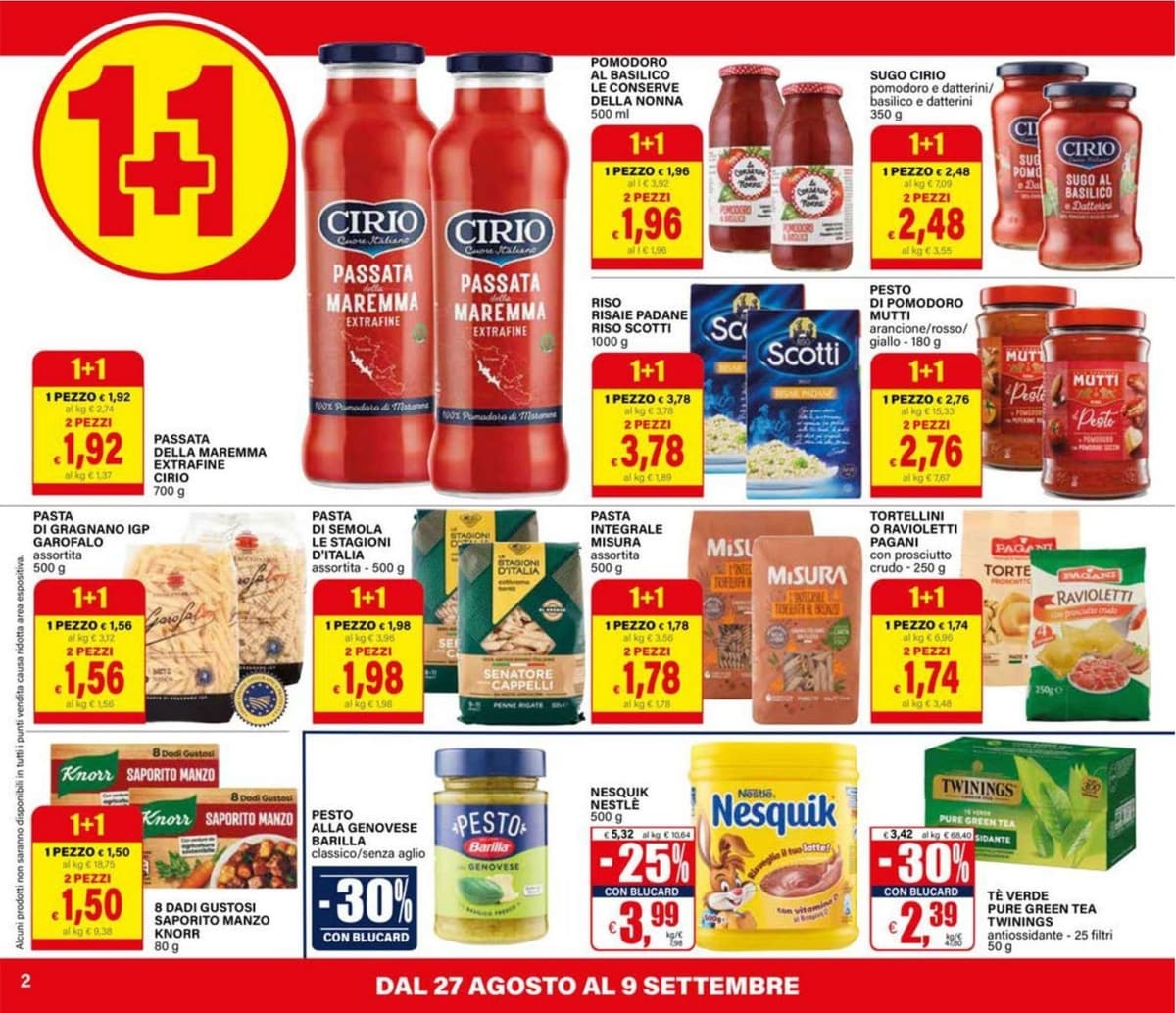 Pagina 2. del volantino Il Gigante - Uno e gratis dal 28/08/2026
