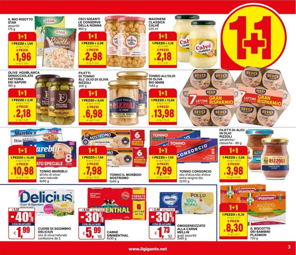 Pagina 3. del volantino Il Gigante - Uno e gratis dal 28/08/2026