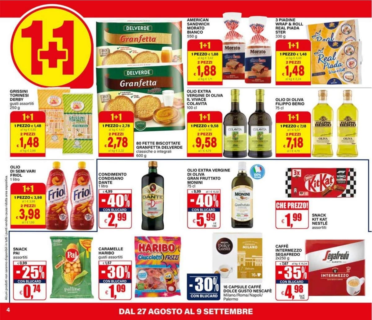 Pagina 4. del volantino Il Gigante - Uno e gratis dal 28/08/2026