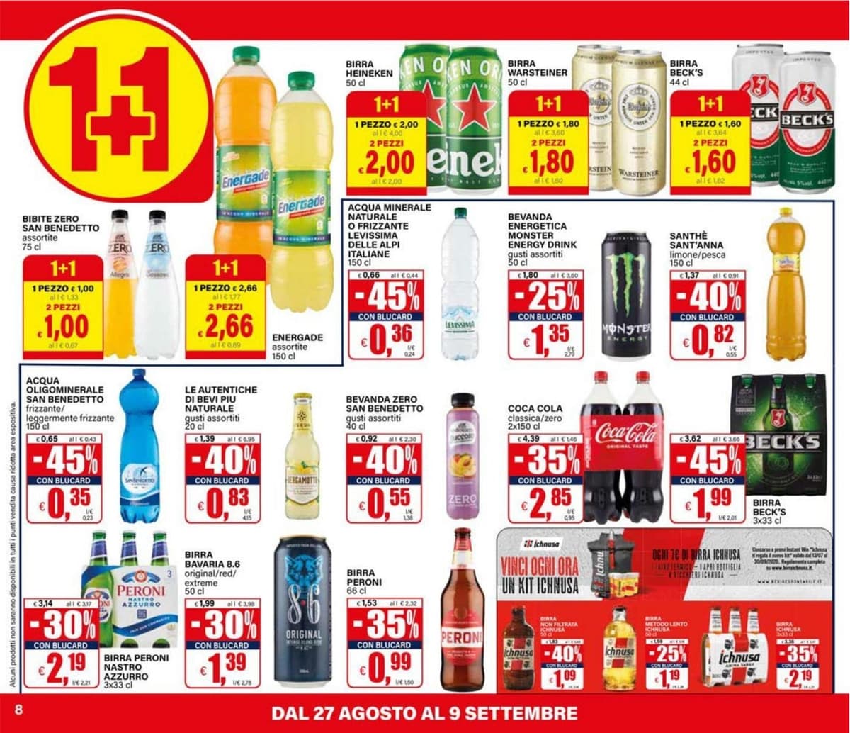 Pagina 8. del volantino Il Gigante - Uno e gratis dal 28/08/2026