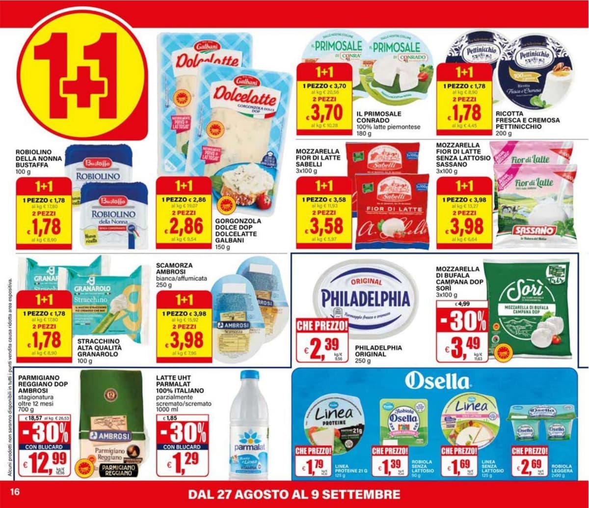 Pagina 16. del volantino Il Gigante - Uno e gratis dal 28/08/2026