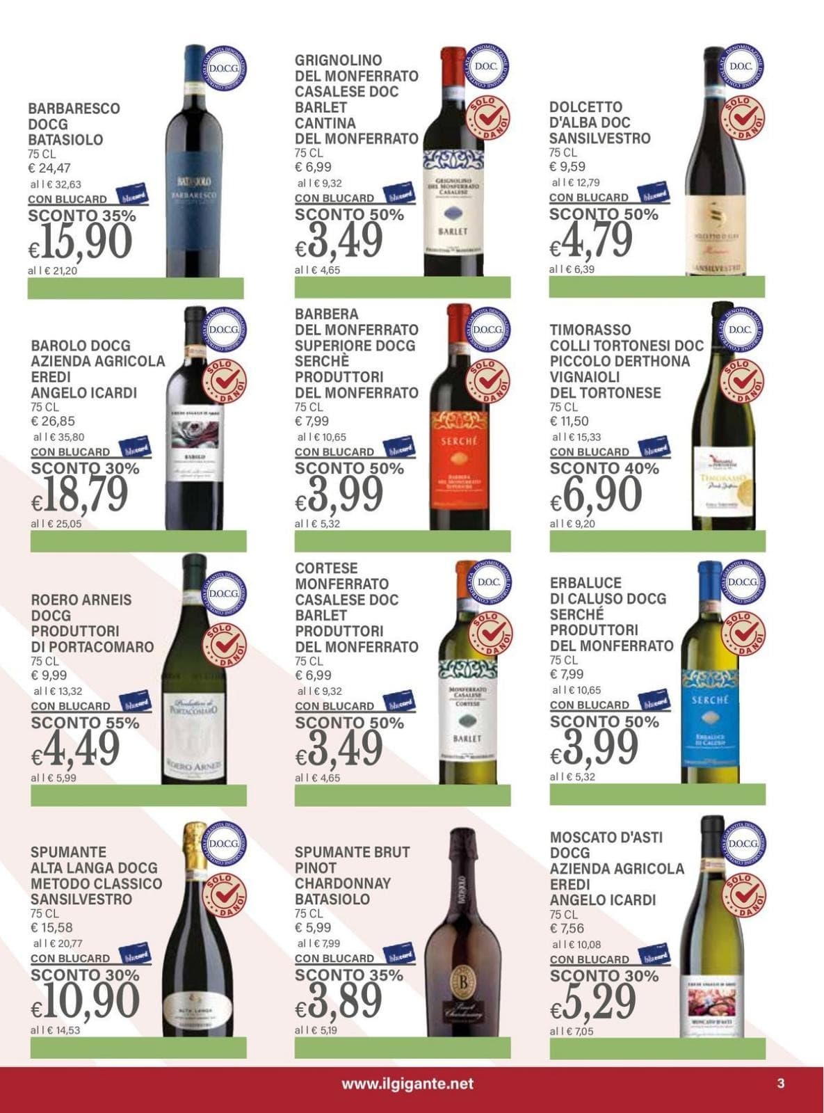 Pagina 3. del volantino Il Gigante - Festa del vino