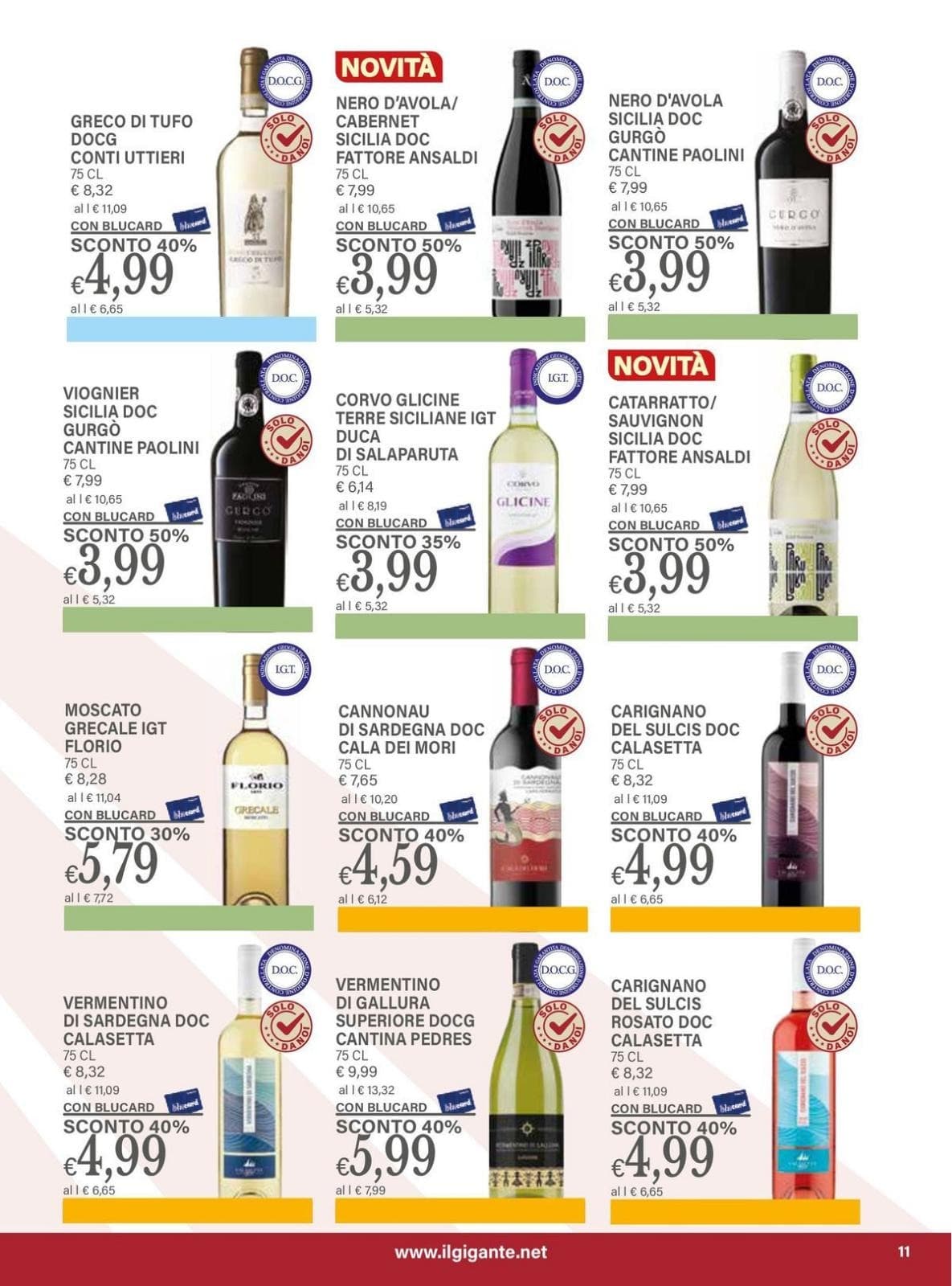 Pagina 11. del volantino Il Gigante - Festa del vino