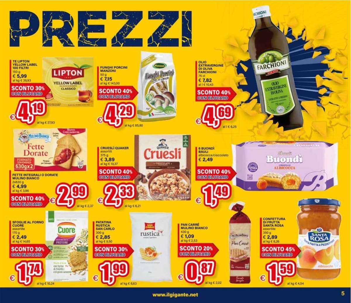 Pagina 5. del volantino Il Gigante - Spacca Prezzi