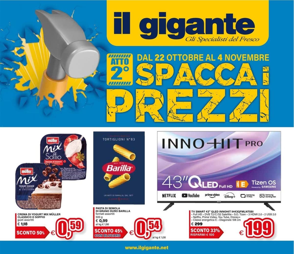 Il Gigante katalog Spacca i Prezzi, 22/10/2026 – 04/11/2026