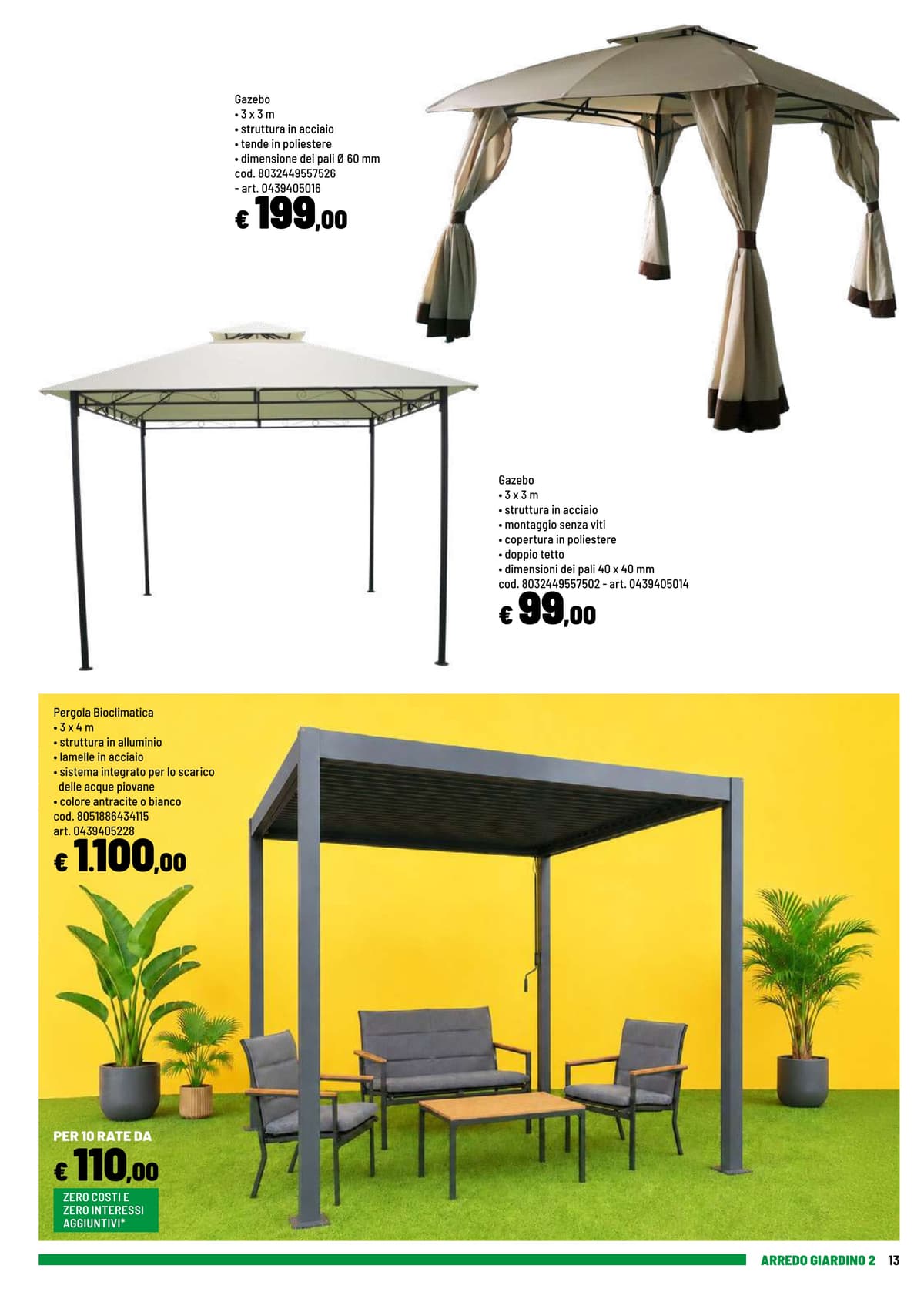 Pagina 13. del volantino Iper La grande i - ARREDO GIARDINO 