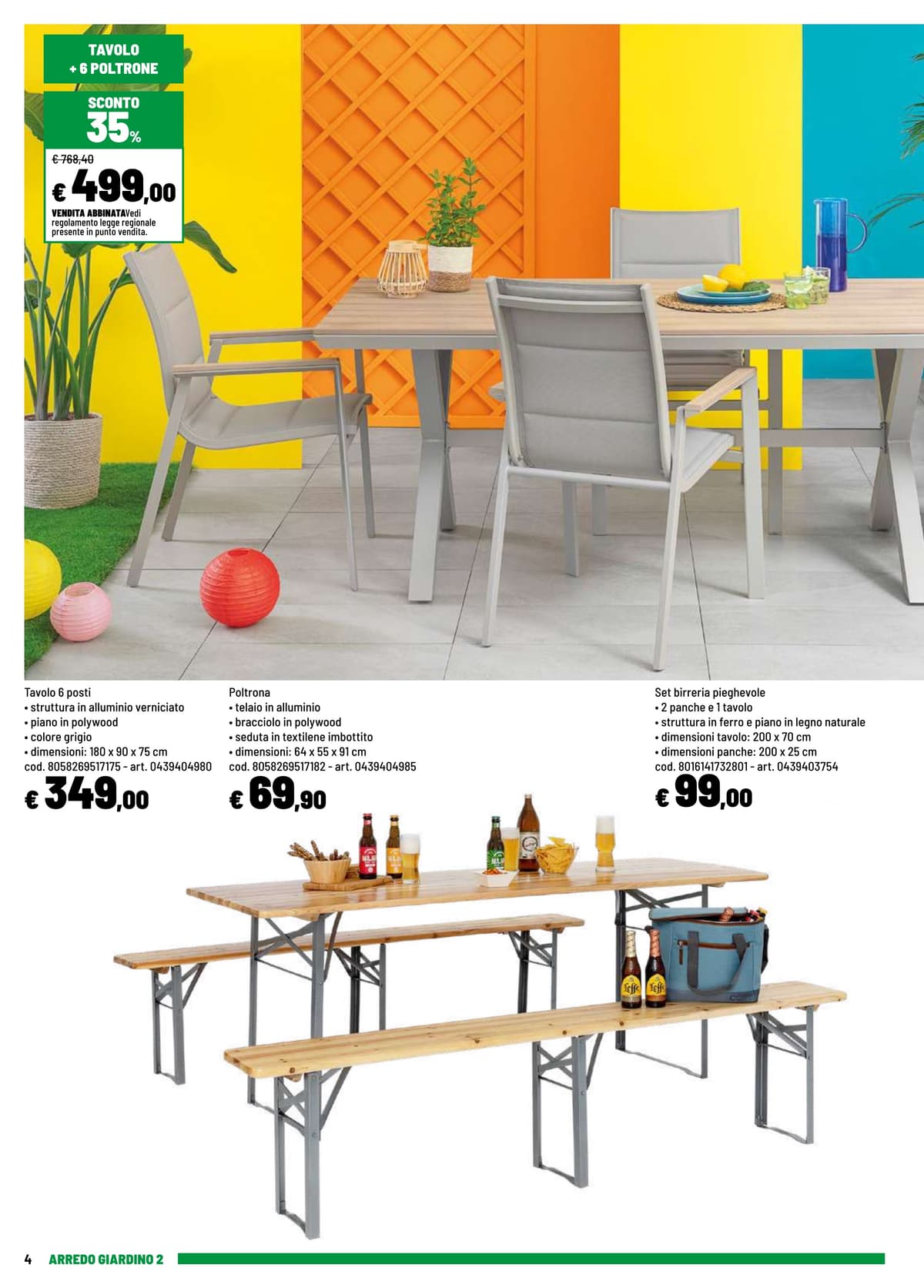 Pagina 4. del volantino Iper La grande i - ARREDO GIARDINO  dal 15/06/2026
