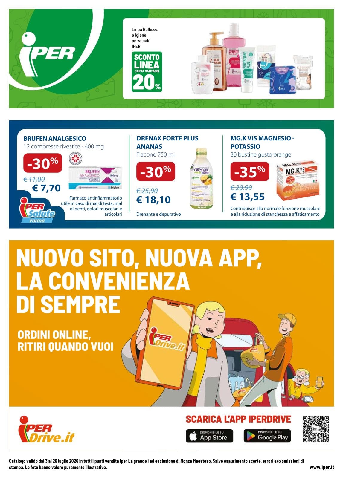 Pagina 20. del volantino Iper La grande i - BELLEZZA D'ESTATE dal 14/07/2026