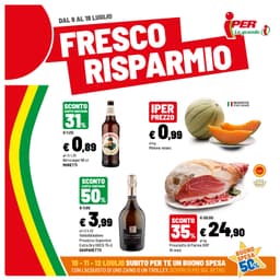 Pagina 1 del volantino Iper La grande i FRESCO RISPARMIO