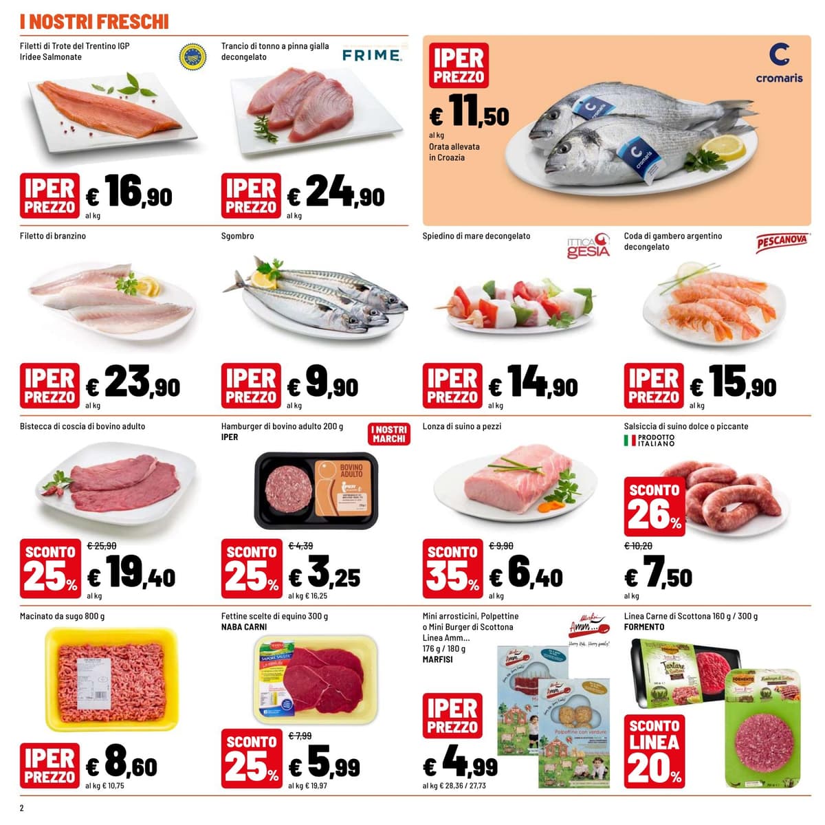 Pagina 2. del volantino Iper La grande i - FRESCO RISPARMIO dal 14/07/2026