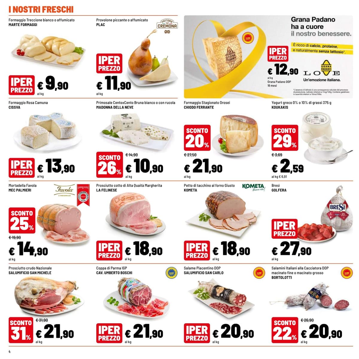Pagina 4. del volantino Iper La grande i - FRESCO RISPARMIO dal 14/07/2026