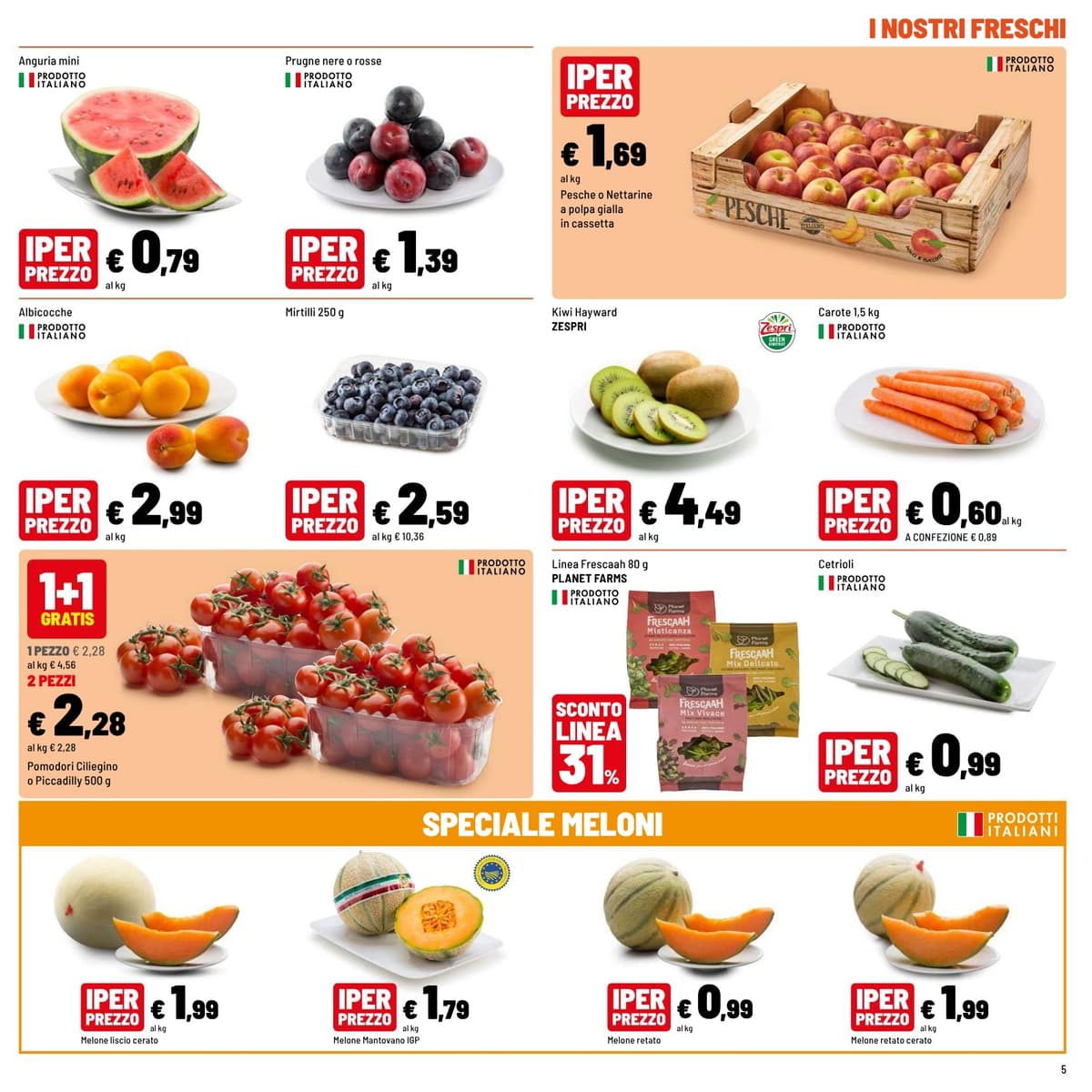 Pagina 5. del volantino Iper La grande i - FRESCO RISPARMIO dal 14/07/2026