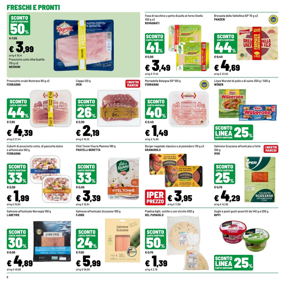Pagina 6. del volantino Iper La grande i - FRESCO RISPARMIO dal 14/07/2026