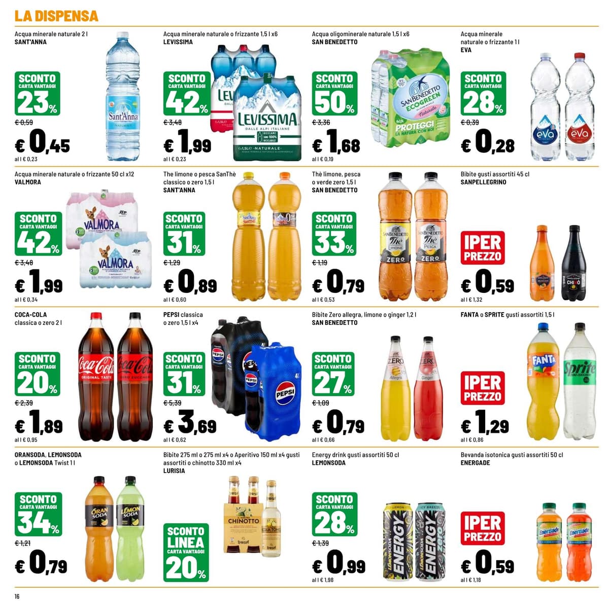Pagina 16. del volantino Iper La grande i - FRESCO RISPARMIO dal 14/07/2026