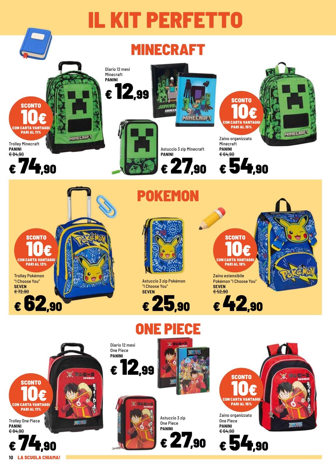 Pagina 10. del volantino Iper La grande i - LA SCUOLA CHIAMA! dal 14/07/2026