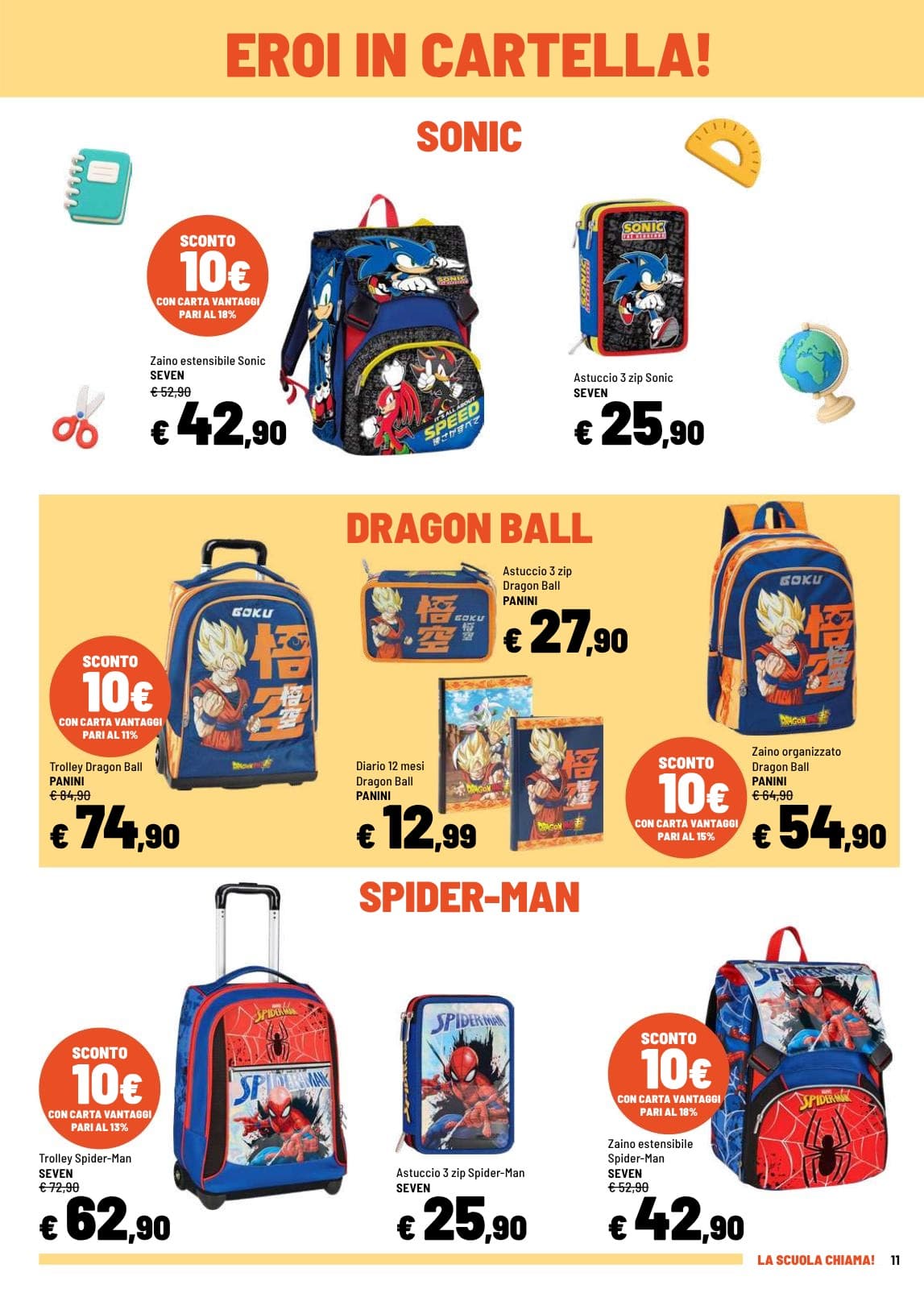 Pagina 11. del volantino Iper La grande i - LA SCUOLA CHIAMA! dal 14/07/2026