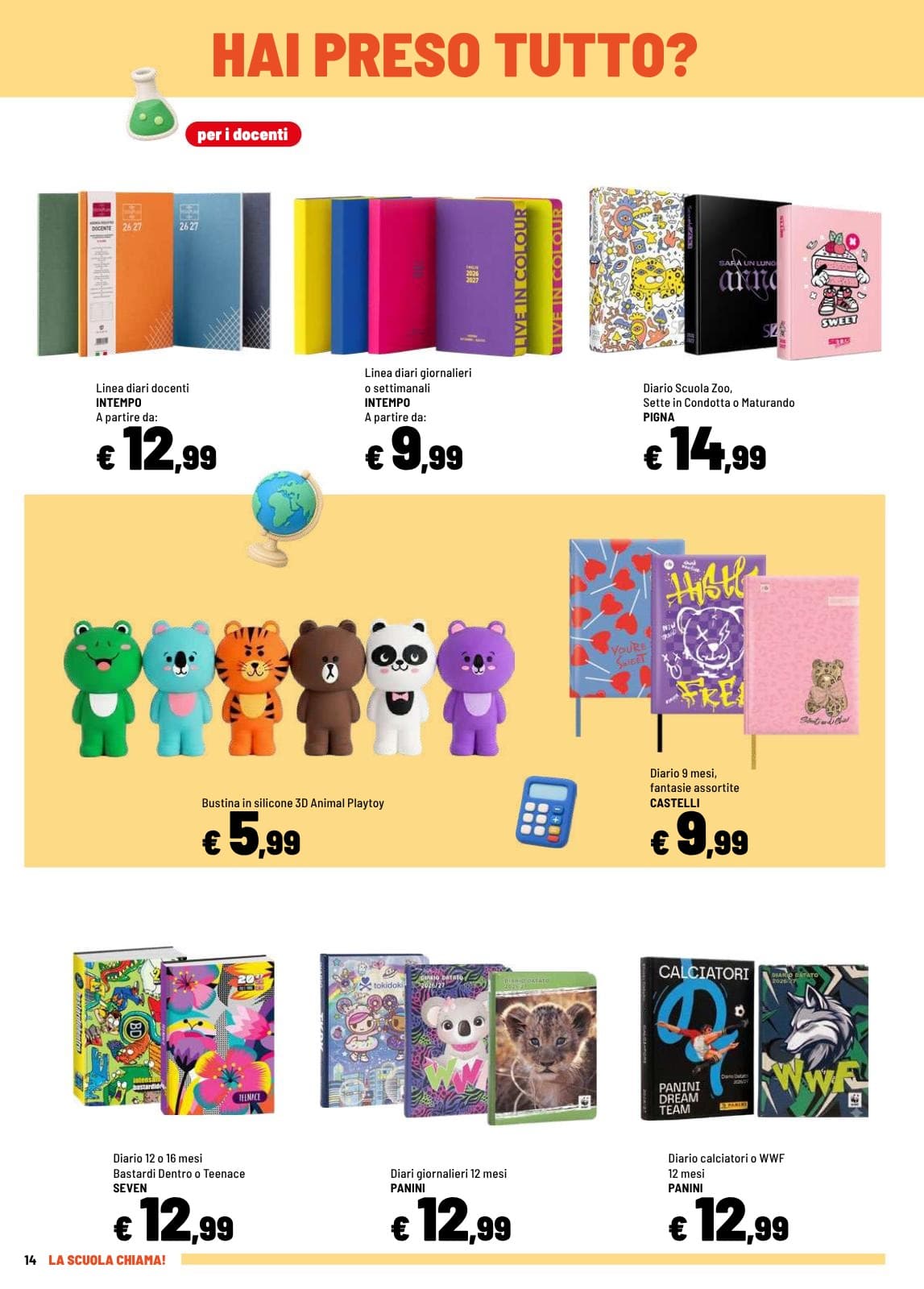 Pagina 14. del volantino Iper La grande i - LA SCUOLA CHIAMA!