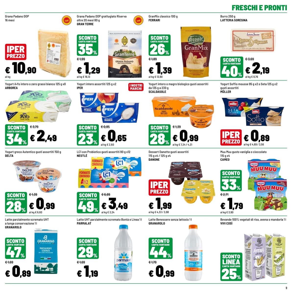 Pagina 9. del volantino Iper La grande i - GRANDI OCCASIONI dal 28/07/2026