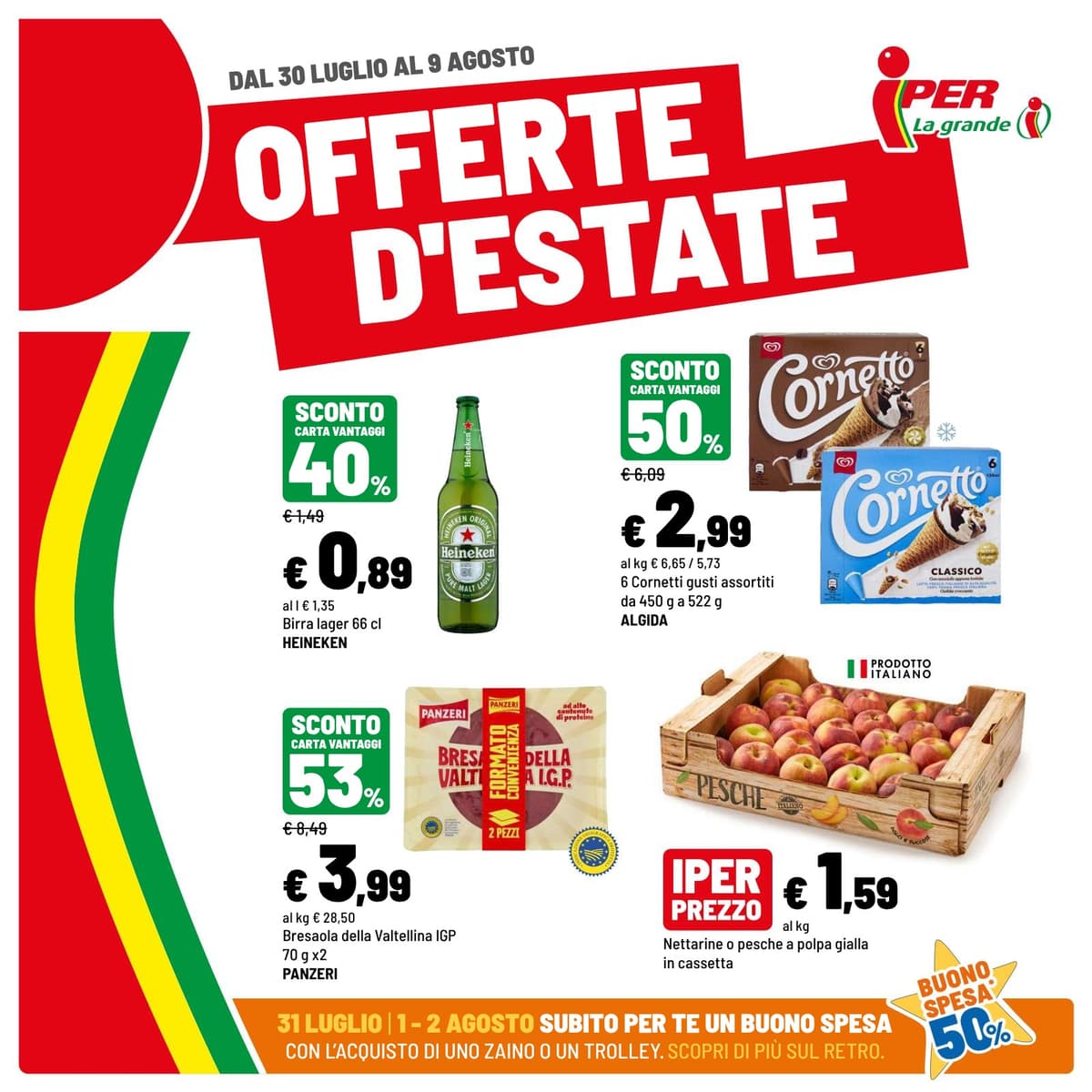 Pagina 1. del volantino Iper La grande i - OFFERTE D'ESTATE dal 23/08/2026