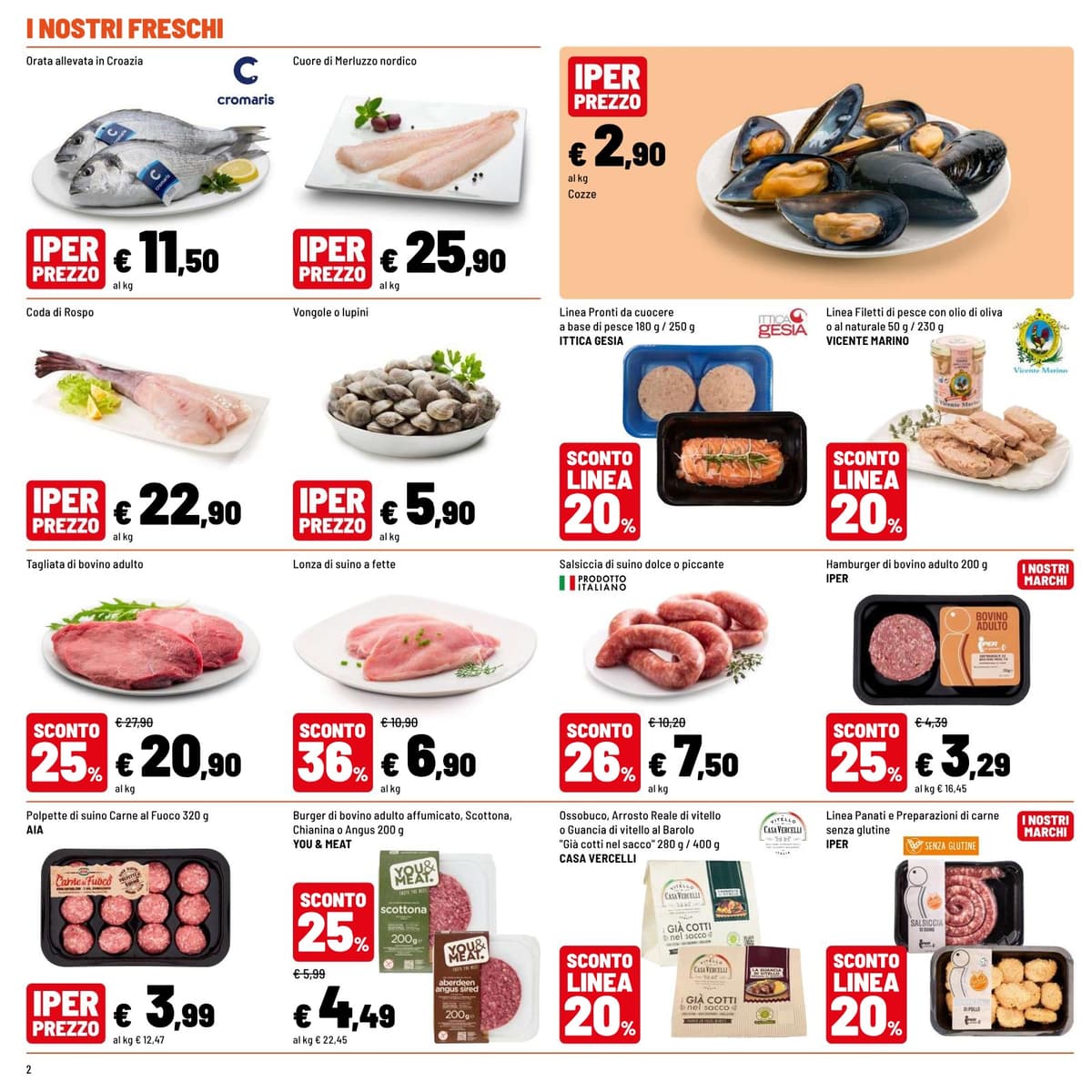 Pagina 2. del volantino Iper La grande i - OFFERTE D'ESTATE dal 23/08/2026