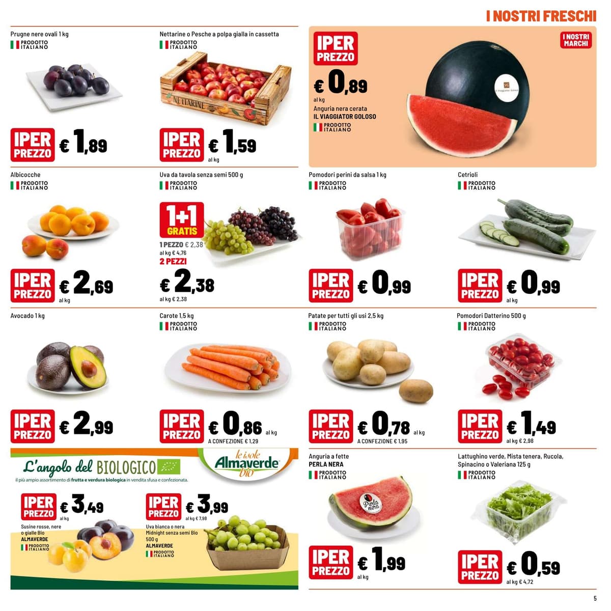Pagina 5. del volantino Iper La grande i - OFFERTE D'ESTATE dal 23/08/2026