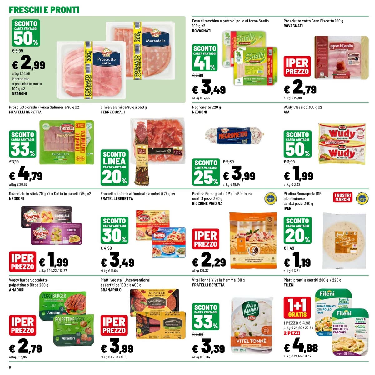 Pagina 8. del volantino Iper La grande i - OFFERTE D'ESTATE dal 23/08/2026