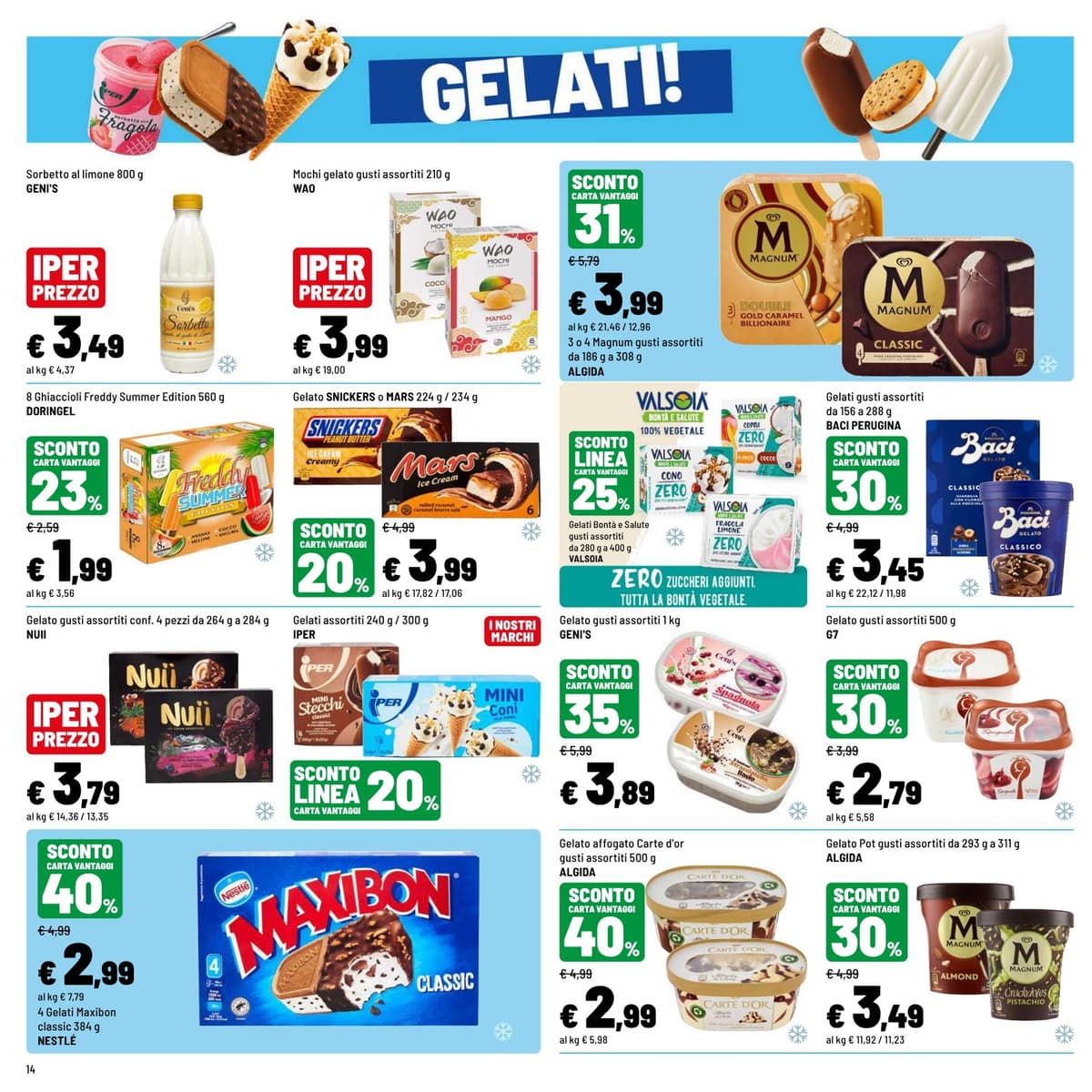 Pagina 14. del volantino Iper La grande i - OFFERTE D'ESTATE dal 23/08/2026